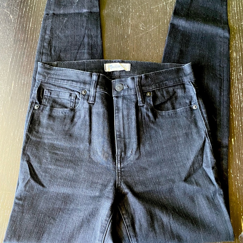 Madewell High Riser Skinny Jeans in Black Frost Size 27 - Picture 5 of 8